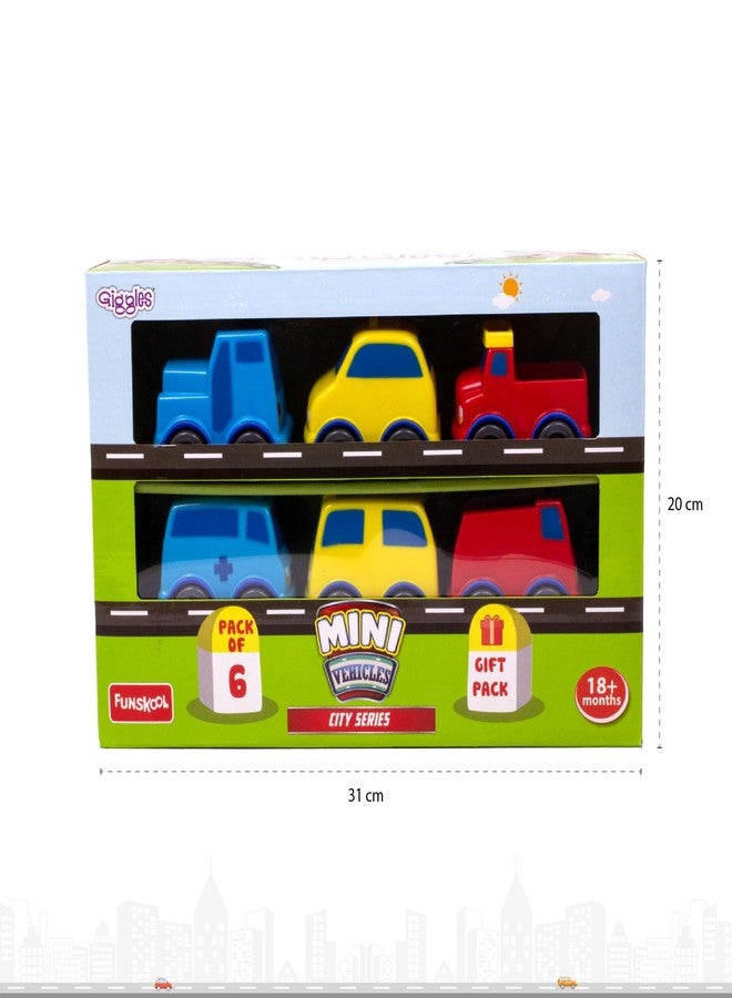 Funskool Giggles - Mini Vehicles City Series,Push and go Multicolor,Combo Pack,Gift Set, for 18 Months and Above. - Image 2